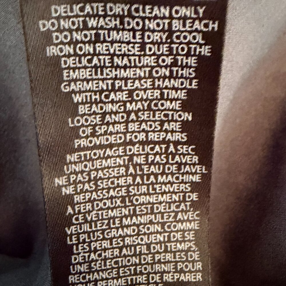 Needle & Thread Coppelia Ballet Dress Navy Beaded Tulle Size 4 - Picture 9 of 10